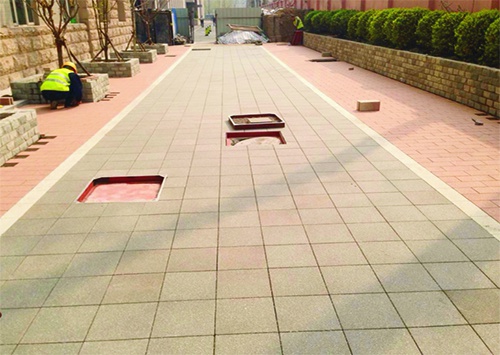 Office building ground application